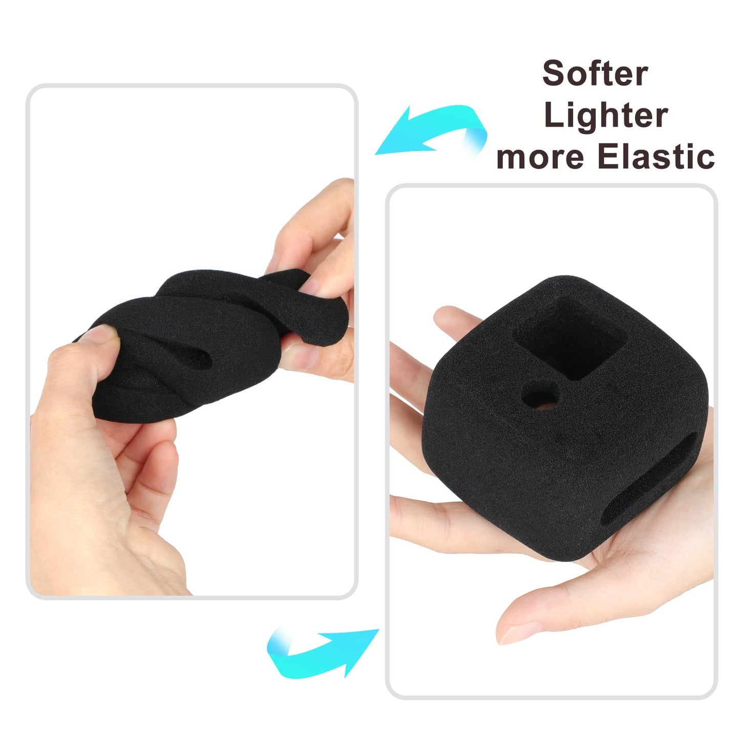 HSU Windslayer Cover and Lens Screen Protector for GoPro Hero 11 Black Mini, Windslayer Cover (2 Pack) + Screen Protector (3 Pack) + Lens Cap, Video