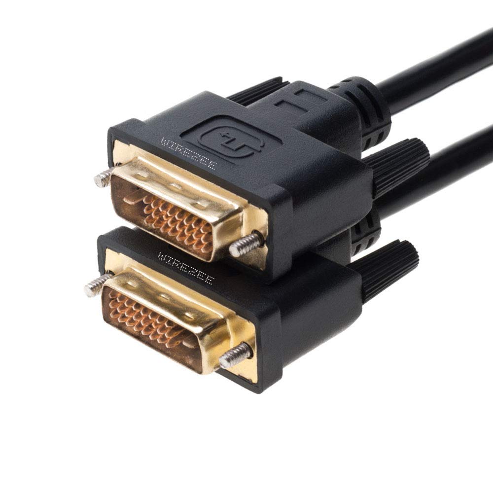 DVI-D Cable Dual Link DVI to DVI Male Wire 24+1 Pin 3ft 6ft 10ft 15ft 25ft (6FT)