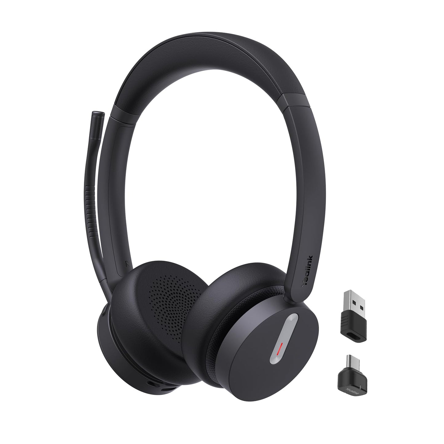 Yealink BH70 Dual Wireless Headset with Mic for Work, Bluetooth Headphone with Teams Certification, up to 35h Talk Time, 147g All-Day Wearing Comfort