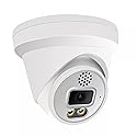 GW Security 5MP 30FPS Real-Time 1920P 2-Way Audio Spotlight Color Night Vision Outdoor/Indoor PoE IP Dome Security Camera (GW509501T)