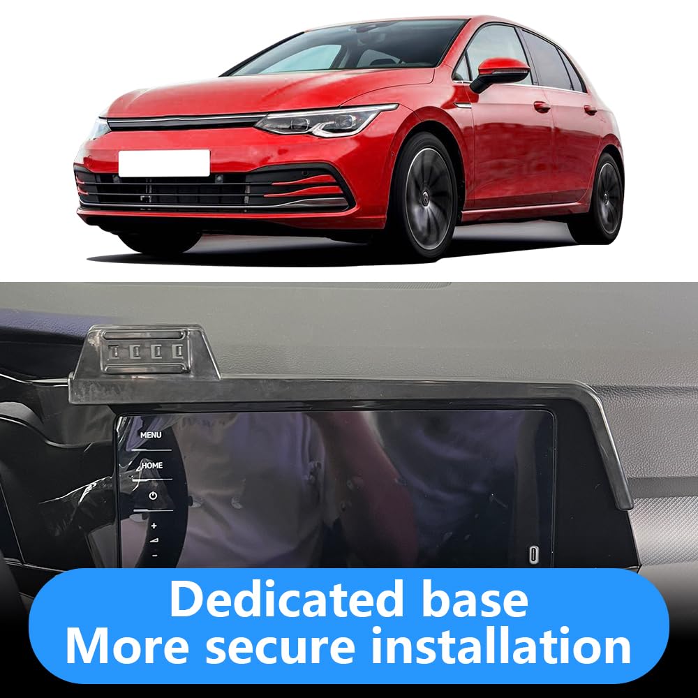 LUNQIN Car Phone Holder for Volkswagen Golf GTI 2022 2023 2024 and VW Golf R 2022-2024 Screen Stand MK8 Auto Interior Accessories Best Cell Phones