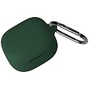 Geiomoo Silicone Cover for Anker Soundcore P31i Case, Anker Soundcore R60i NC Case, Soft Flexible Scratch Resistant Protective with Carabiner (Emerald