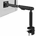 VIVO Flexible Mechanical Arm Single Ultrawide Monitor Desk Mount for Up to 35 inch Screens, Heavy Duty Clamp, Holds Ultra Wides Up to 24.2 lbs, Black