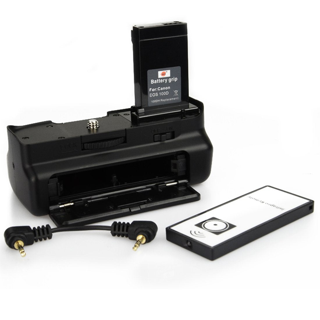 DSTE Replacement for Pro IR Remote 100D Vertical Battery Grip Compatible Canon EOS 100D Rebel SL1 SLR Digital Camera as LP-E12