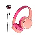 Belkin SoundForm Mini w/Case - Wireless Bluetooth Kids Headphones with 30H Battery Life, 85dB Safe Volume Limit, Built-in Microphone - Kids On-Ear…