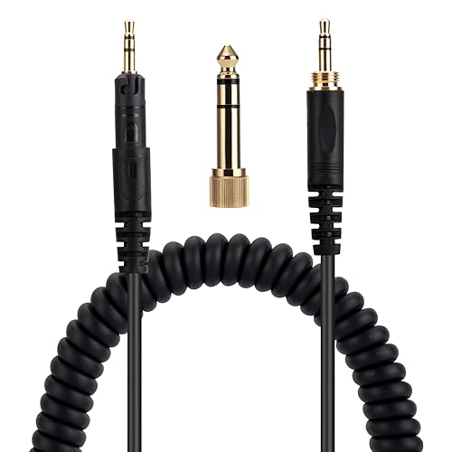 UNCLE LIGHT ATH-M40X M50X M70X Replacement Audio Cable, Compatible with Audio Technica Headphones, 3.5mm (6.35mm) to 2.5mm Male Stereo Jack Cord…