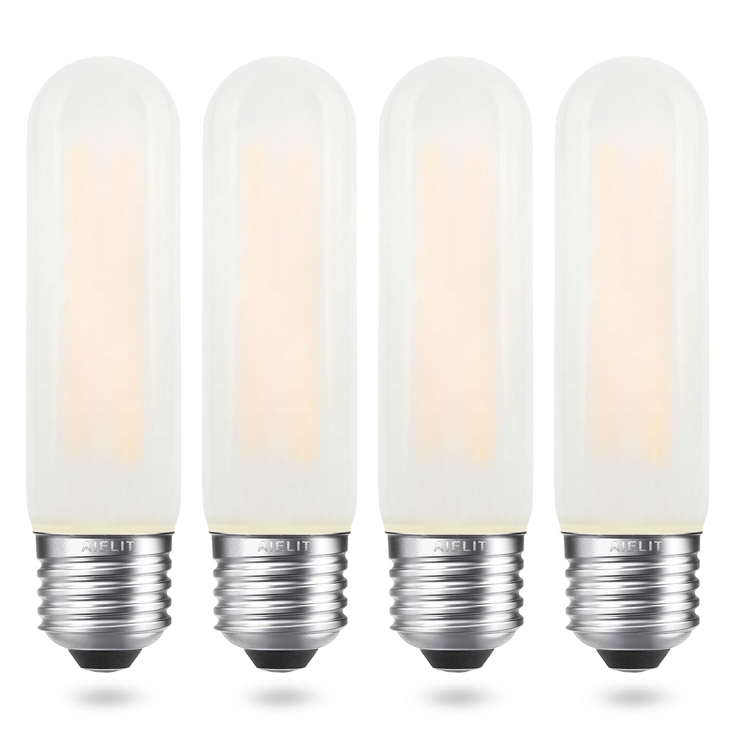 AIELIT T10/T30 Frosted LED Light Bulb 25 Watt Equivalent, Warm White 2700K, 200 LM, E26 Standard Base, 2W Dimmable LED Tube Bulbs, Classic Filament