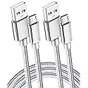 2 Pack 6.5 Ft Extra Long 2.1A Rapid Micro USB Cable for Quick Fast Charging Samsung Galaxy S7 Edge/S6/S5,Note 5/4,LG G4,Motorola Moto E5 G5 Play,PS4