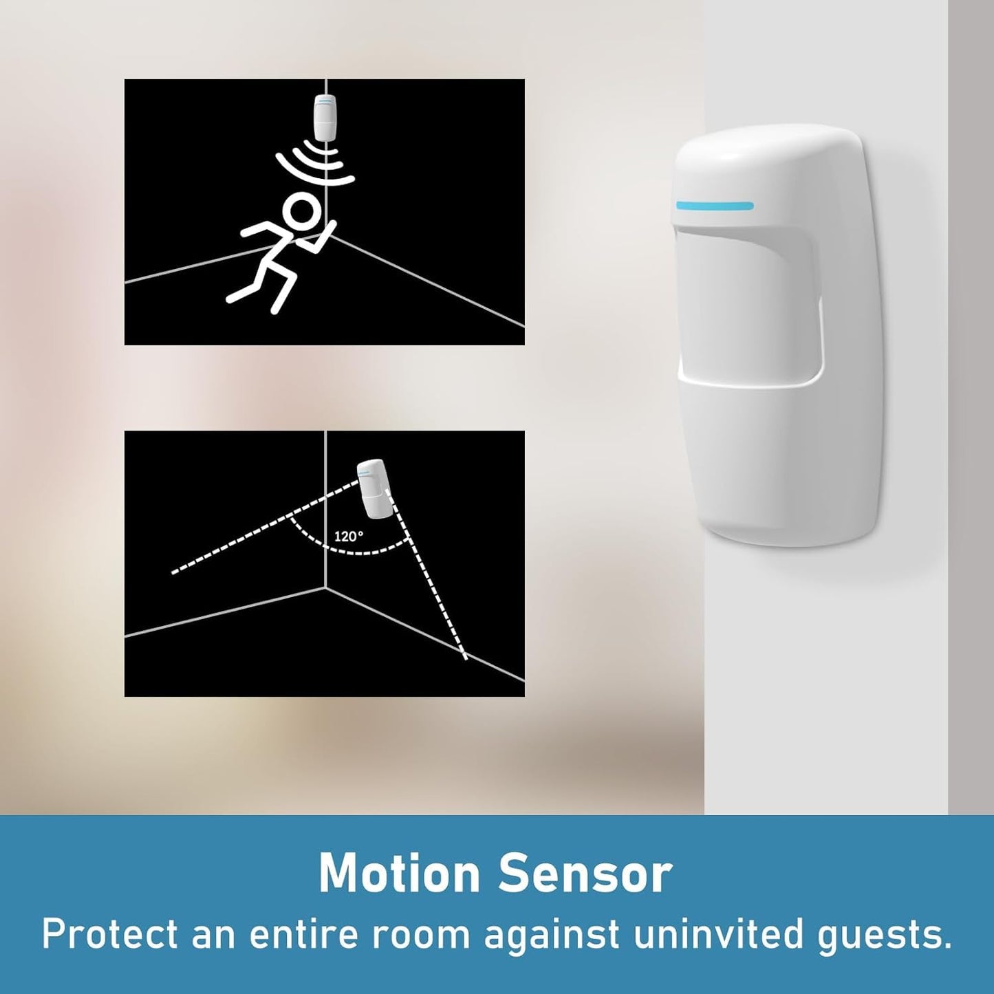 tolviviov Motion Sensor - Compatible with tolviviov Home Alarm System-HUB Needed