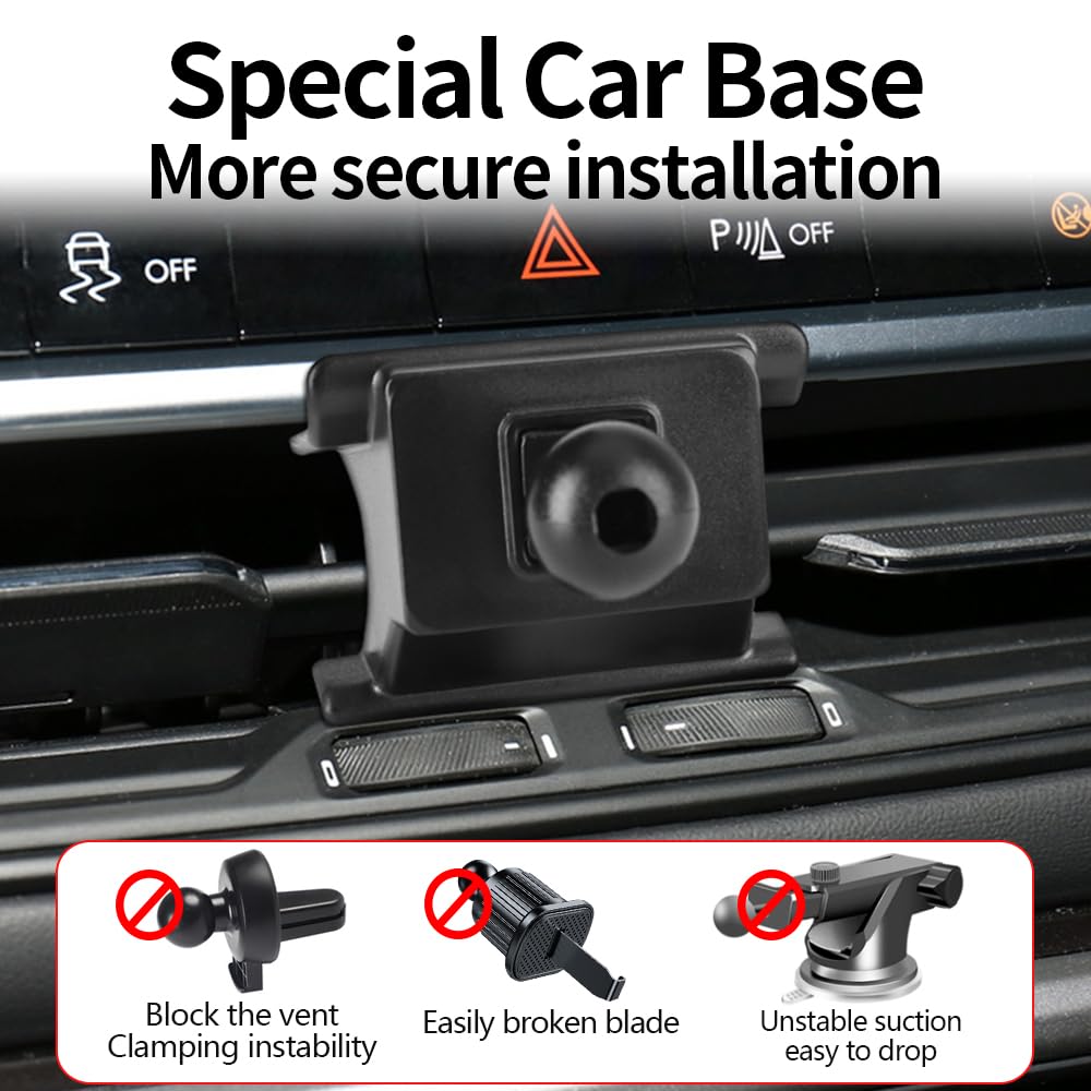 YEGZA Car Phone Holder for Jeep Compass 2022 2023 2024 2025 2026 Auto Accessories Navigation Bracket Interior Decoration Dashboard Cell Mobile Phone