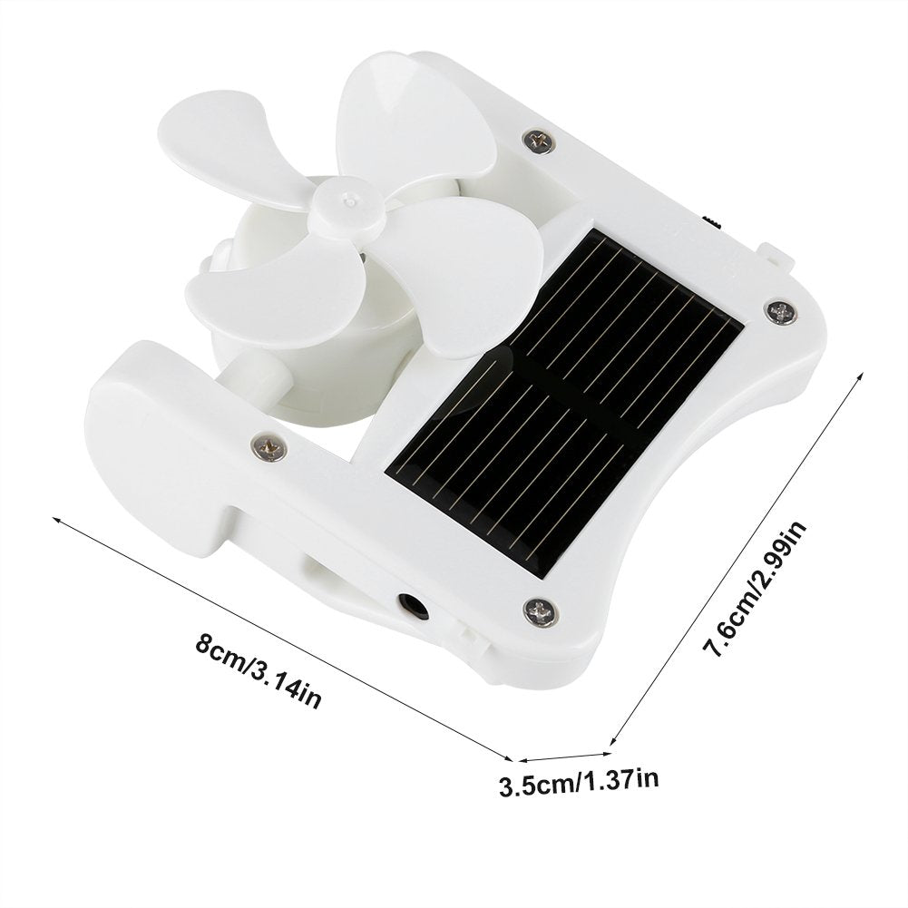 Portable Hat Fan Mini Solar Powered Cooling Fan Clip for Mountain Climbing Camping Hiking