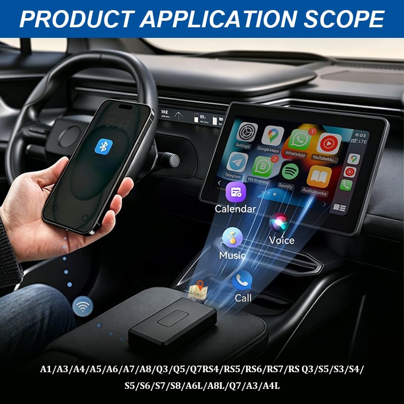 OpusBags Bluetooth Adapter Music Interface Cable, Stable Signal