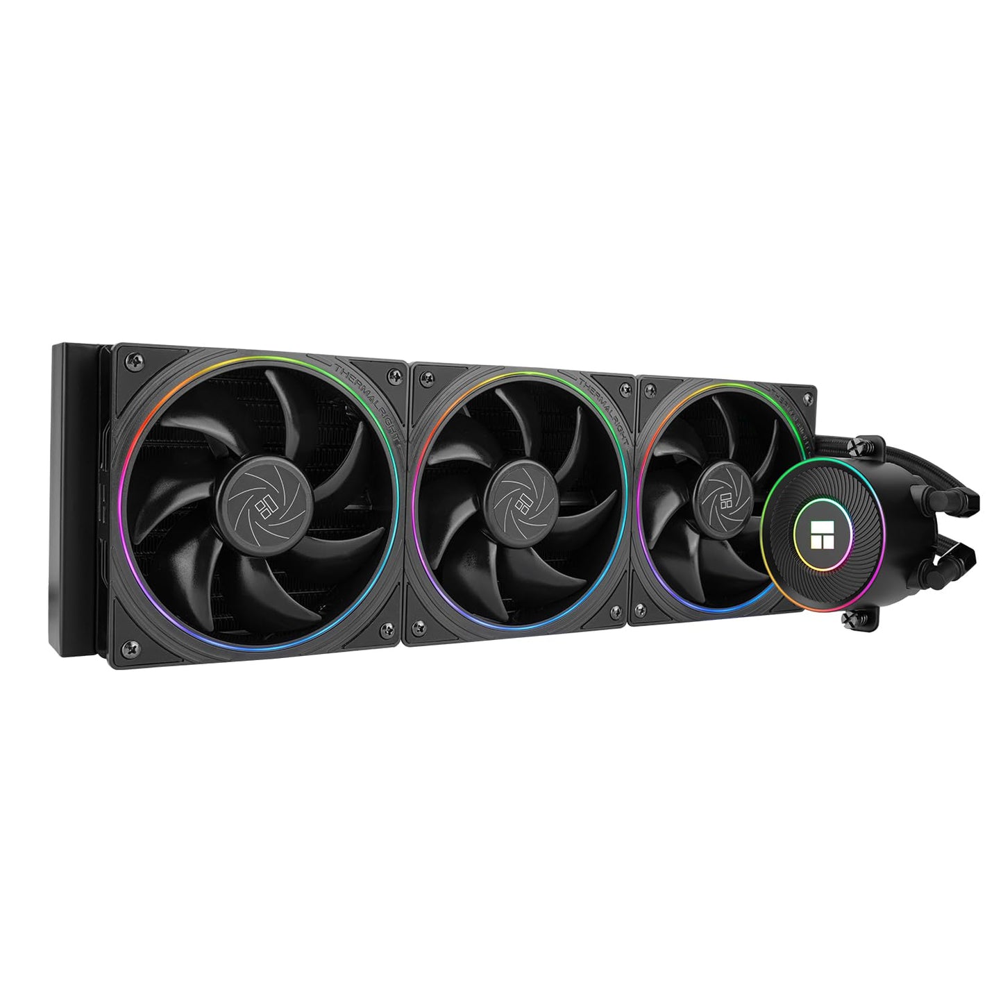 Thermalright Aqua Elite 360 V5 ARGB Black AIO CPU Cooler, ARGB PWM Cooler Fans with 2000RPM, for Intel Lga1150/1151/1155/1156/1200/1700/1851, AMD
