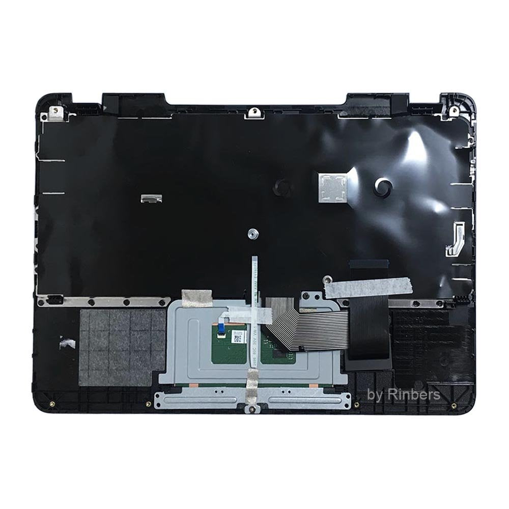 Rinbers Laptop Upper Case Palmrest with Keyboard and Touchpad Assembly Replacement for Lenovo Chromebook 11 N23 80YS 5CB0N00717