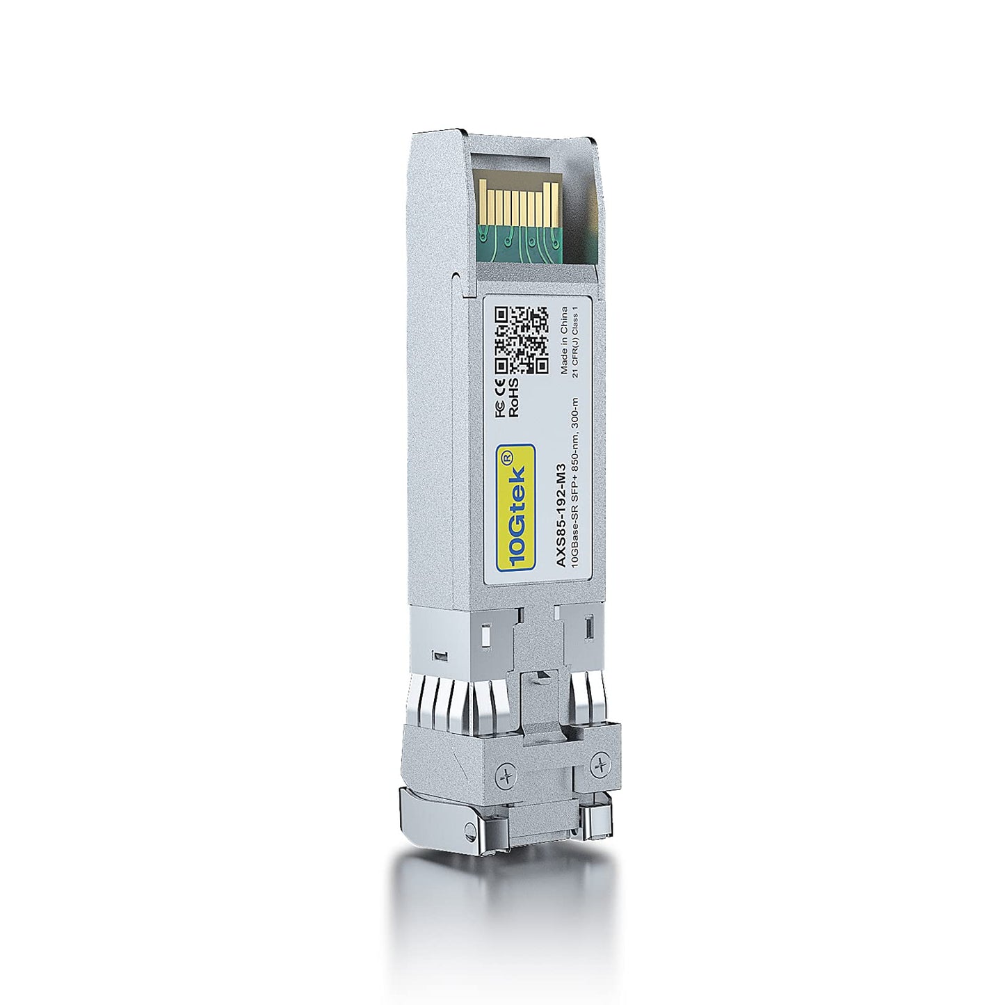 10Gtek 10GBase-SR SFP+ Transceiver, 10G 850nm MMF, up to 300 Meters, Compatible with Brocade 10G-SFPP-SR