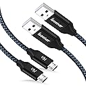 iSeekerKit PS4 Controller Wire, 2-Pack 15Ft PS4 Micro USB Cable Xbox Controller Charging Cable for PlayStation 4 Dualshock 4 PS4 Slim/Pro, Xbox One