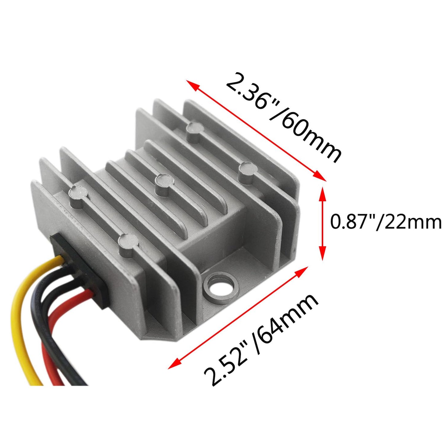 Proshopping DC-DC Buck Converter 12V-90V to 5V 8A 40W, IP68 Waterproof Step Down Volt Module, Volt Transformer for Car Audio System, Auto Map…