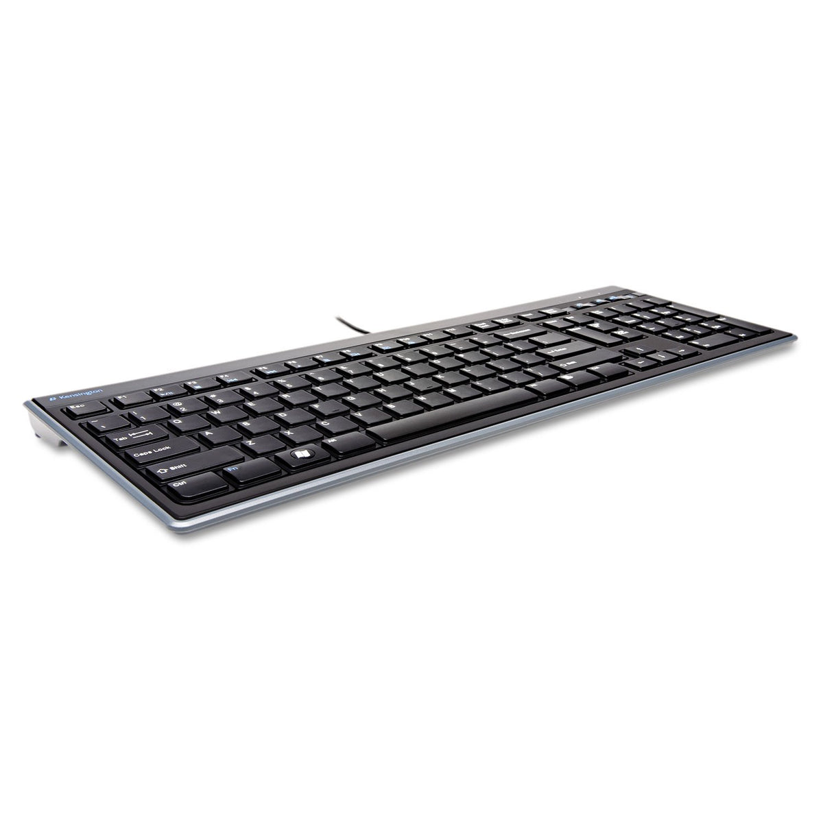 Kensington Slim Type Wired Keyboard (K72357USA),Black