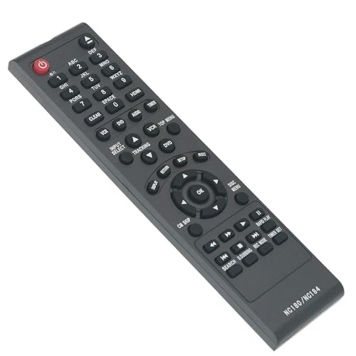 NC180UH NC184UH Remote Control Replaced for Funai DVD Player ZV427FX4A ZV427FX4