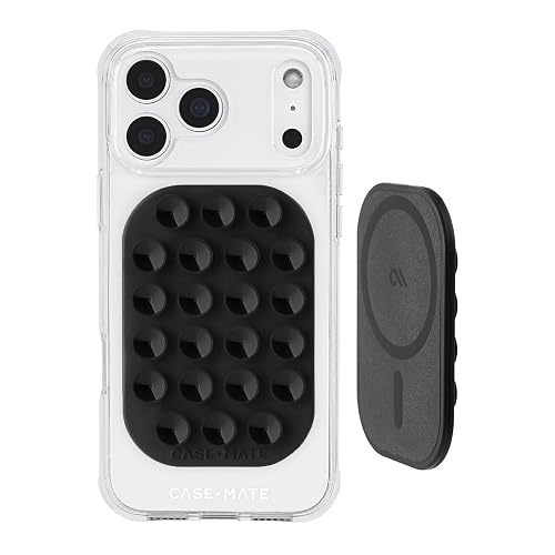 Case-Mate Stick it! Magnetic Suction Mount - Snap-on iPhone Holder - Detachable for MagSafe - Hands-Free Content Creator Essentials for iPhone 17 Pro