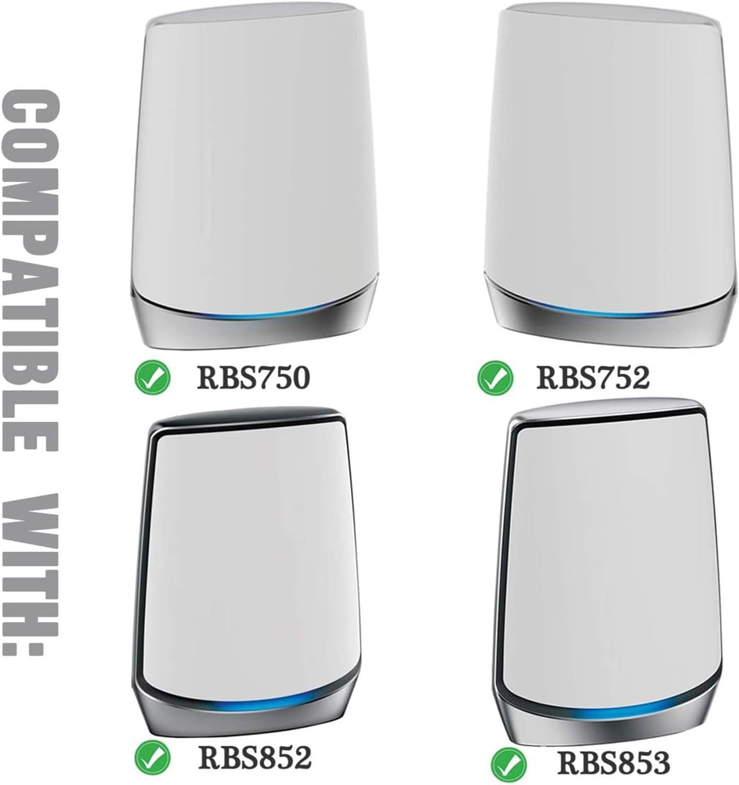 Sturdy Metal Made Wall Mount Compatible with Orbi WiFi 6, 3 Pack