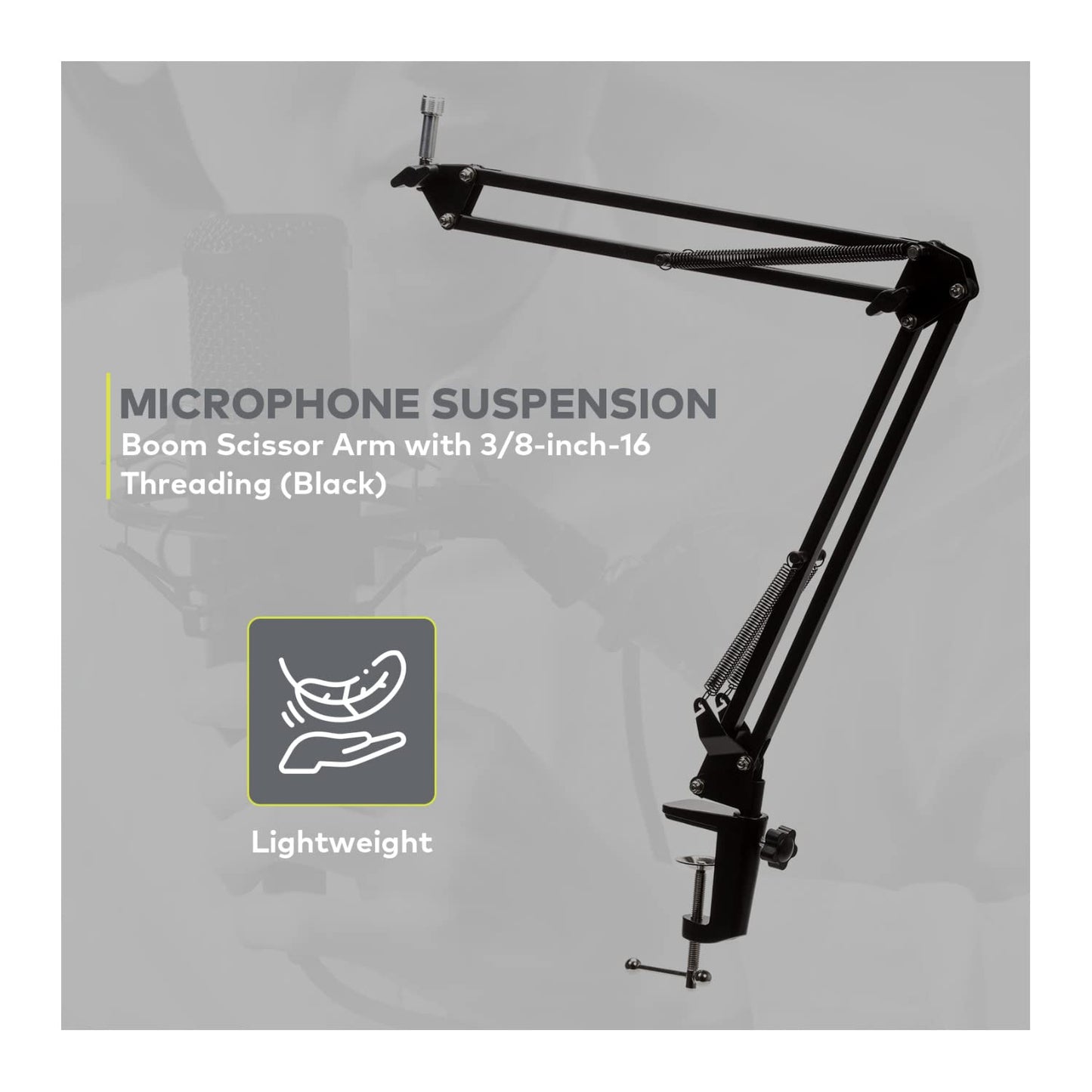 Audio-Technica AT2020 Condenser Studio Microphone with XLR Cable Knox Studio Stand and Pop Filter