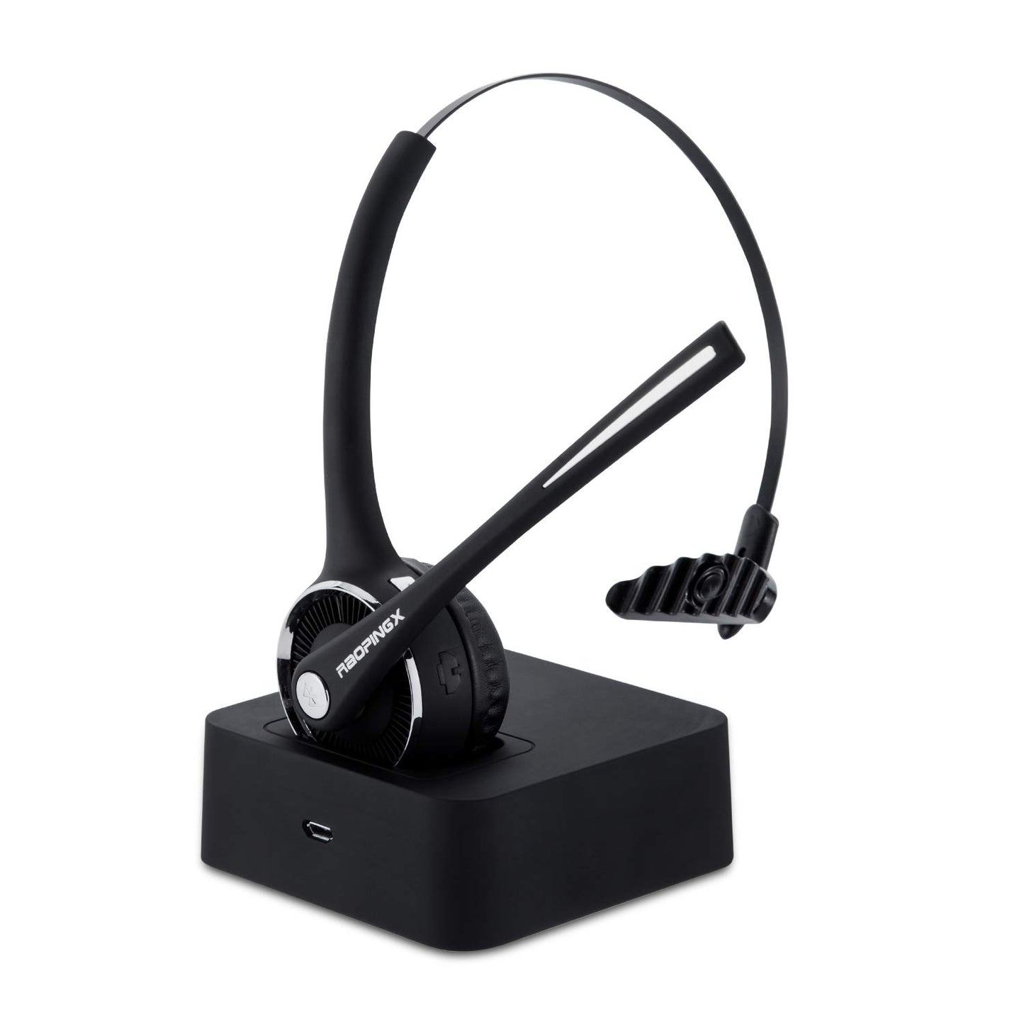Trucker Bluetooth Headset Wireless Headset with Microphone Over The Head Headset with Noise Cancelling Sound On Ear Car Earphones Office Earpiece