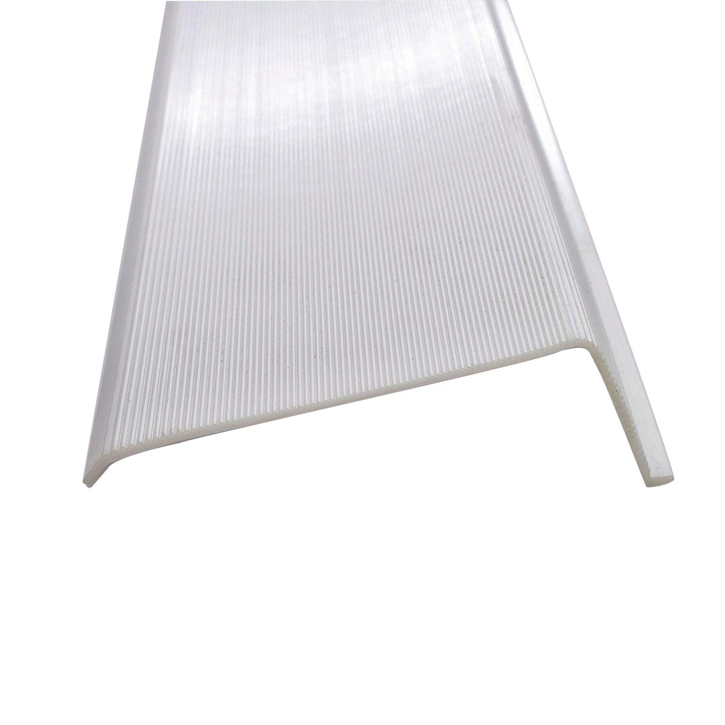 Beam Lighting Under Cabinet Light Cover Replacement | White Ribbed Acrylic Diffuser (L-Shaped, 33")