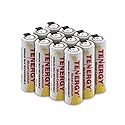 Tenergy Rechargeable 1.2V AA NiCD Battery, 1000mAh High Capacity Batteries Flat Top with Tabs for Shavers, Trimmers, Razors, 12 Pack