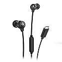 Motorola Sound 3C-S Wired Earbuds with Microphone - Lightweight Silicone Corded Earbuds with Non-Tangle Flat Cable, USB-C Cord, Clear Bass Sound…