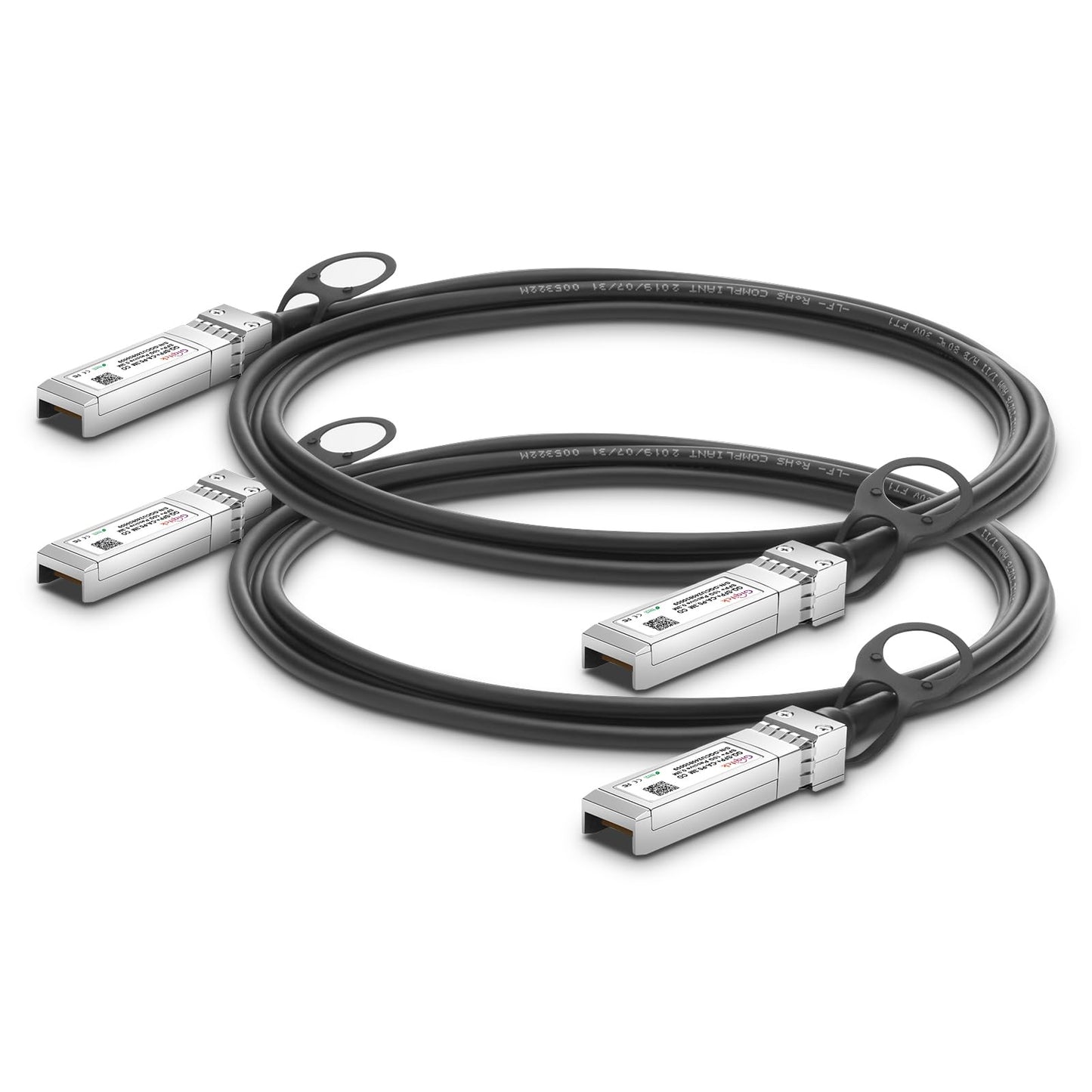 10G SFP+ DAC Cable, 0.3m (0.98ft) Passive Direct Attach Copper Twinax Cable for Cisco SFP-H10GB-CU0.3M, Ubiquiti, D-Link, Netgear, Mikrotik, Open