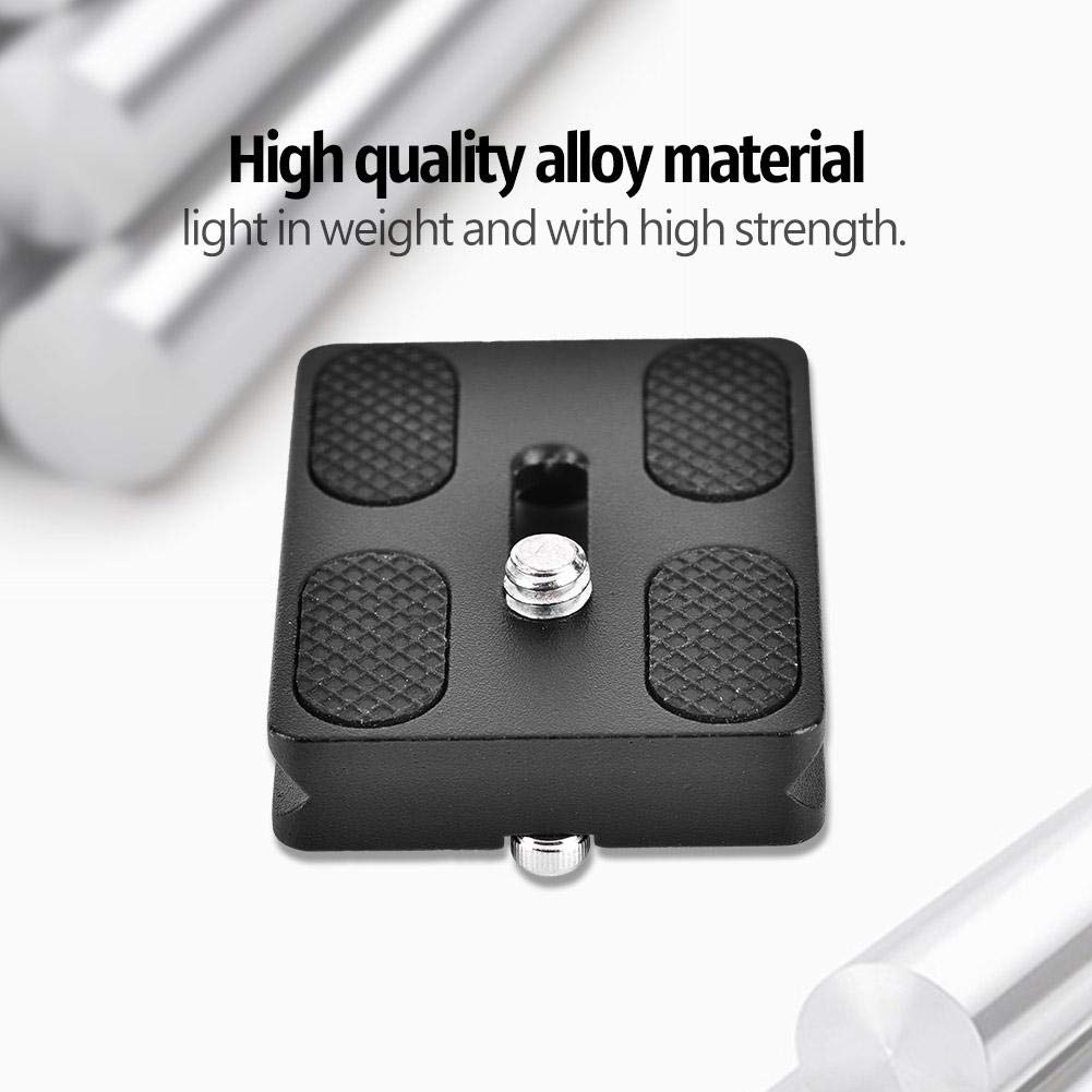 Quick Release Plate, PU50 Universal Tripod Arca Plate with 1/4inch Screw Mount 50mm Quick Release Clamp Mount Adapter Arca Swiss Standard for Monopod