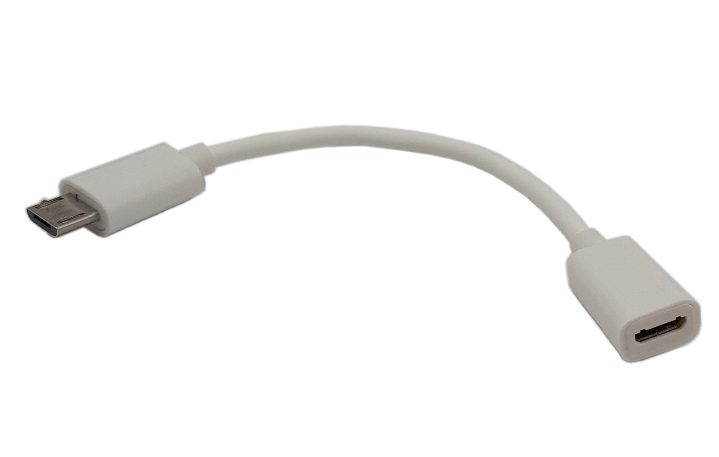 zdyCGTime 4.5Inch Cellphone/Tablet USB Micro Male to Female Sync & Charging Extension Cable(2 Pack White
