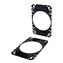 Scosche SA464 4x6” to 4" Car Speaker Adapters Compatible with Select 1976-07 Import and Domestic Vehicles - Adapter Spacers for Car Door and Dash