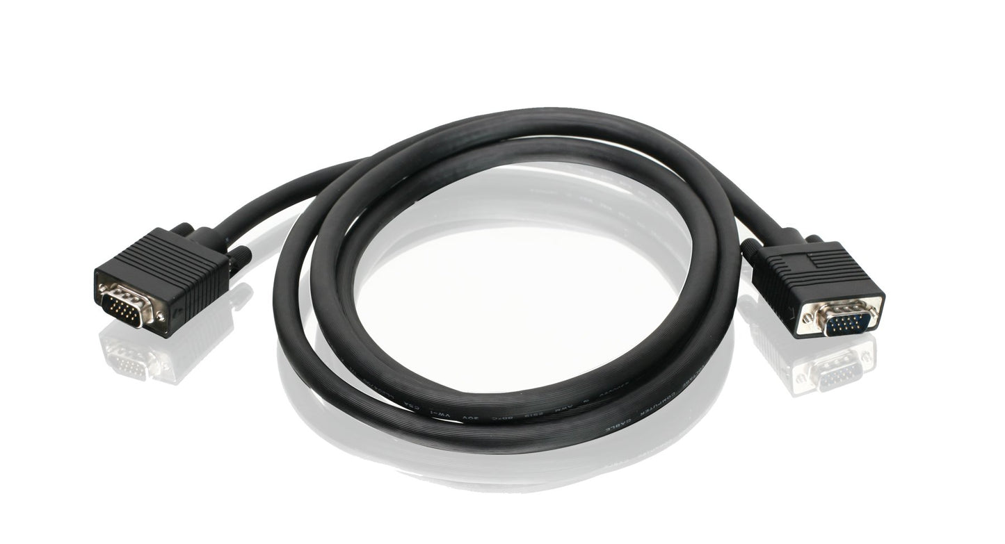 IOGEAR VGA (M) to VGA (M) Monitor 6Ft Cable HD15, TV - Computer, Projector - G2LVGA006