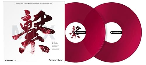 Pioneer DJ RB-VD2-CR Control Vinyl for Rekordbox DJ, Double Pack, Clear Red
