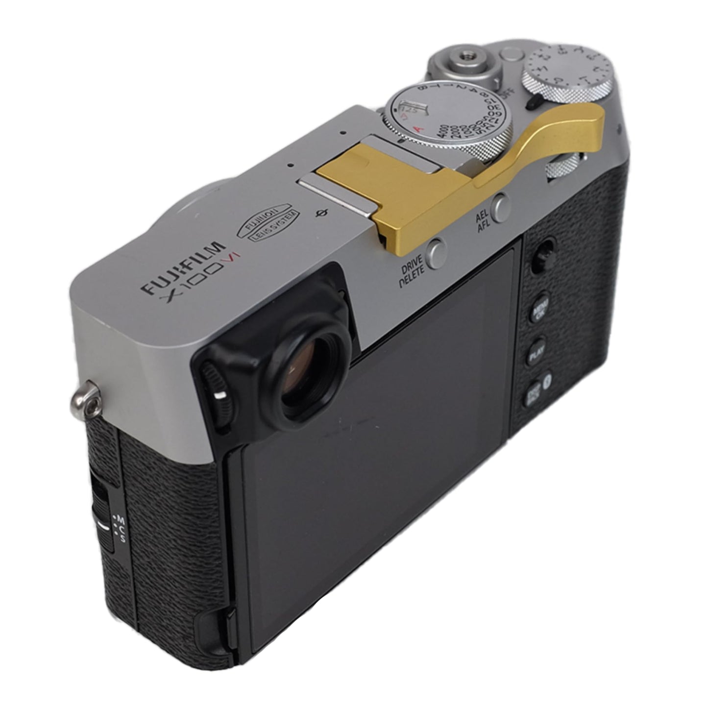Foto&Tech Metal Hot Shoe Thumb Up Rest Hand Grip for Fujifilm Fuji X100V X100VI, X100V Thumb Grip, Fuji X100V Accessories, Fuji X100V Grip (Gold)