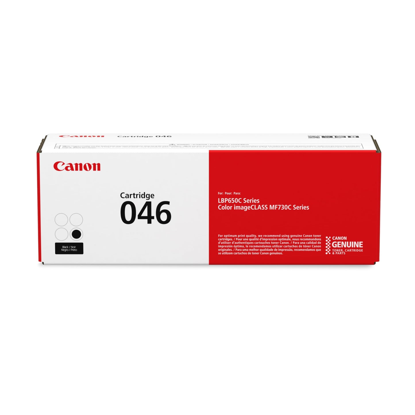 Canon Genuine 046 Black Toner Cartridge Compatible with LBP654Cdw, MF731Cdw, MF733Cdw, MF735Cdw
