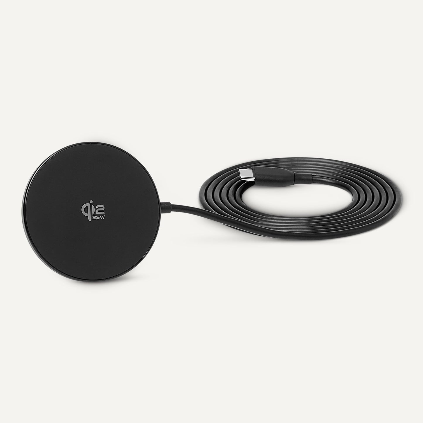Amazon Basics 25W Qi2.2 Certified Wireless Charging Pad, MagSafe Compatible for iPhone 17/16/15/14/13/12, Magnetic Compatible for Android, Google