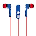 MIZCO NHL New York Rangers Hands Free Ear Buds with Microphone