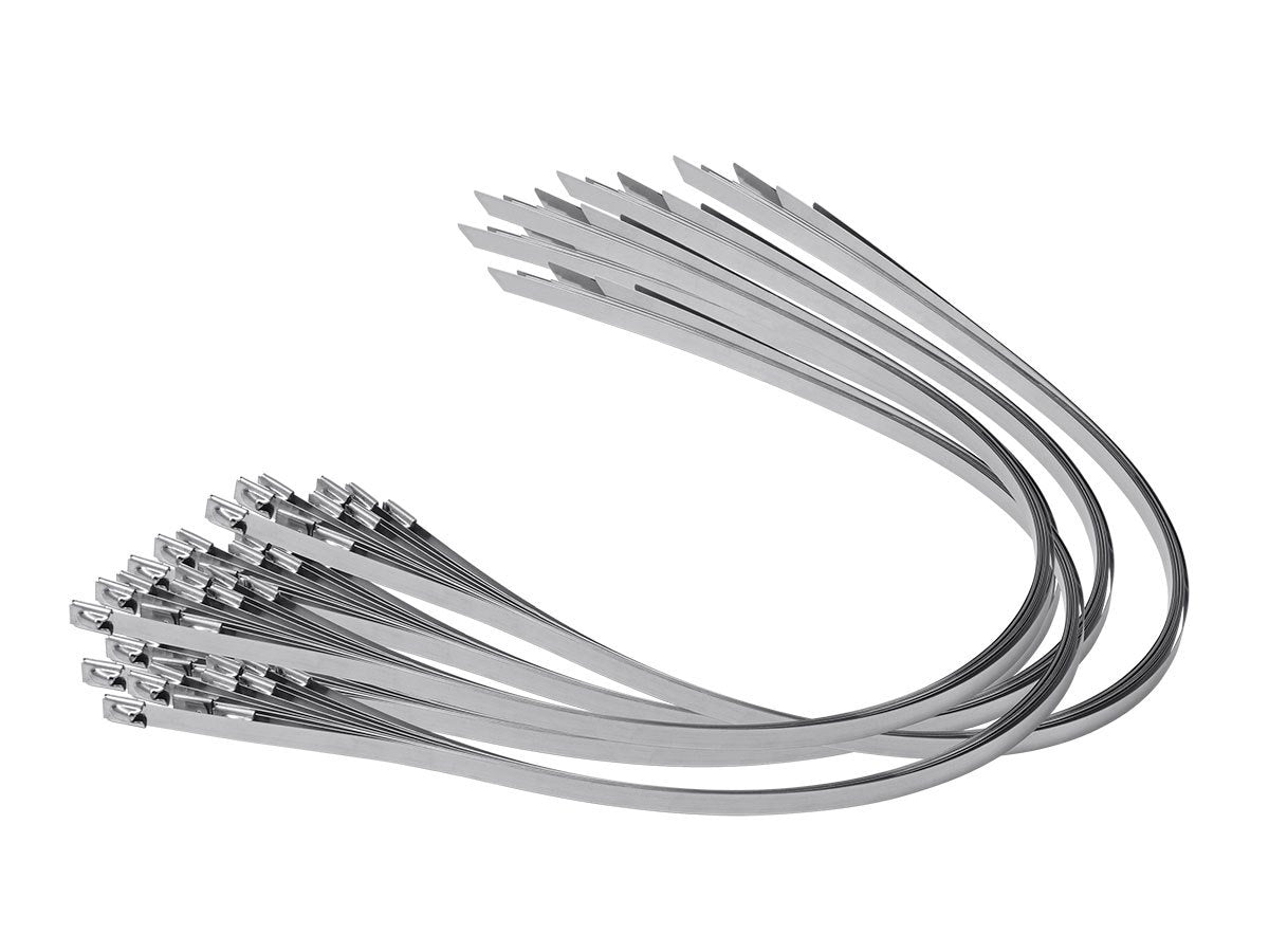 20" Supreme 316 Stainless Steel Cable Zip Ties, 150 lb, (100 Piece)