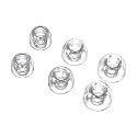 HiBy WG01 Earbud Tips Wave Guided Liquid Silicone Eartips Replacement 3set