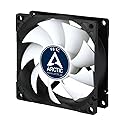 ARCTIC F8 TC - 80 mm Case Fan, Case Fan with Temperature Control, Very quiet motor, Computer, Fan Speed: 350-2000 RPM - Black/White