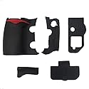 5 Pieces Front Rear Body Grip Side Bottom Rubber Unit Repair Part For Nikon D300S Digital Camera With Tape
