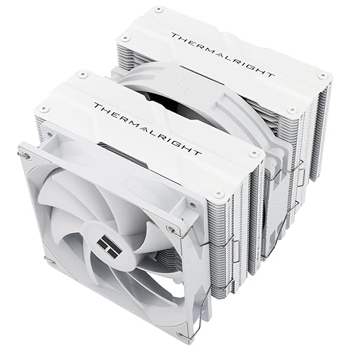 Thermalright Peerless Assassin 140 White CPU Air Cooler, 6 Heat Pipes, Dual PWM Fans and Double Towers,158mm High CPU Cooling