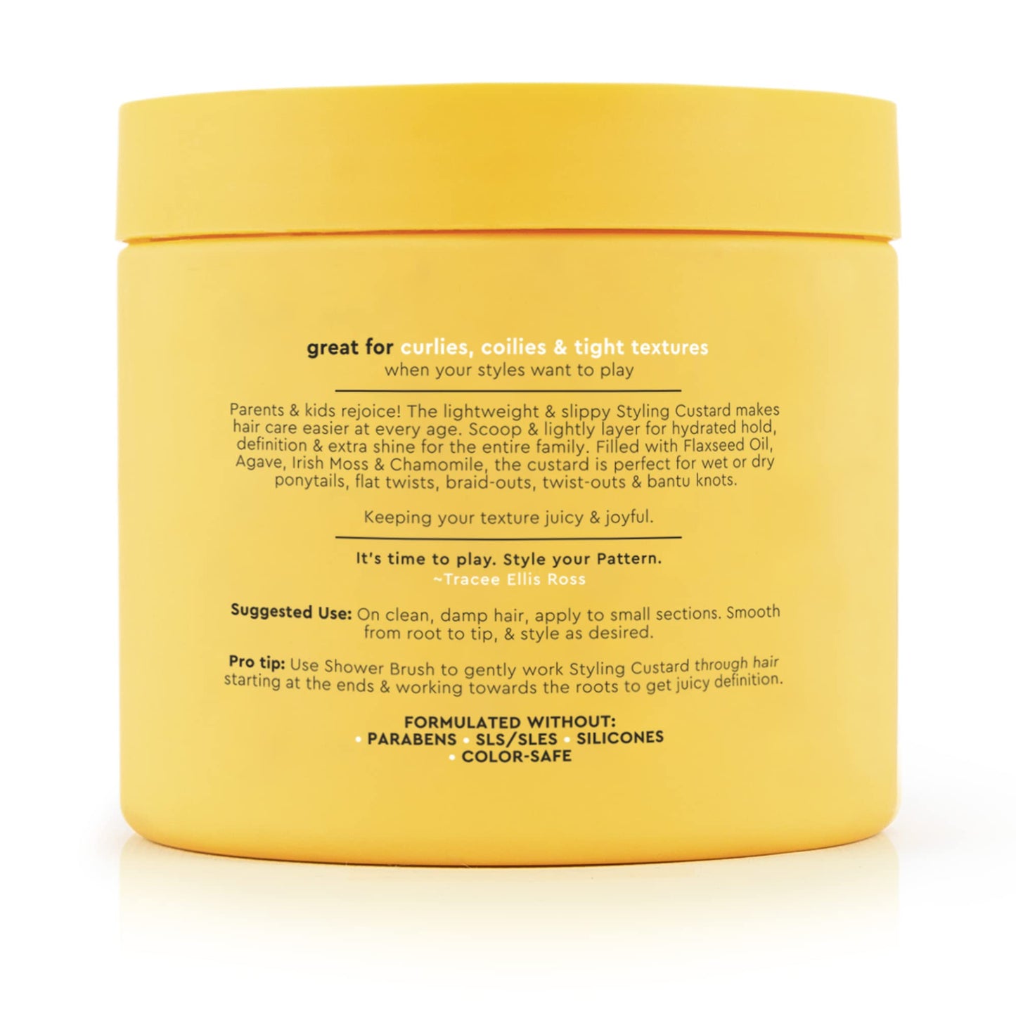 PATTERN Beauty by Tracee Ellis Ross Styling Custard, 15 Fl Oz, Best for Curlies, Coilies and Tight-Textured Hair, 3a-4c
