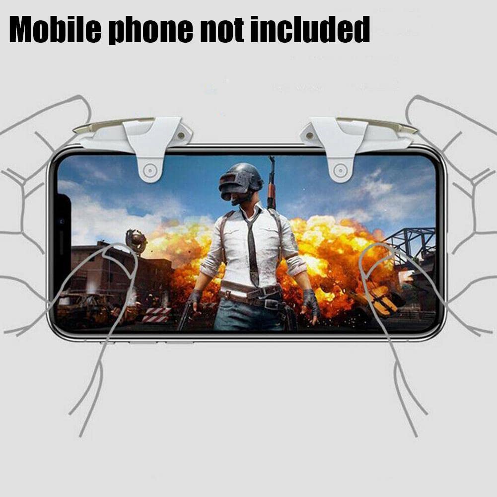 SHOUD Mobile Game Trigger Portable Gaming Grip Gamepad Controller Triggers Adjustable Phone Trigger for Phone Games