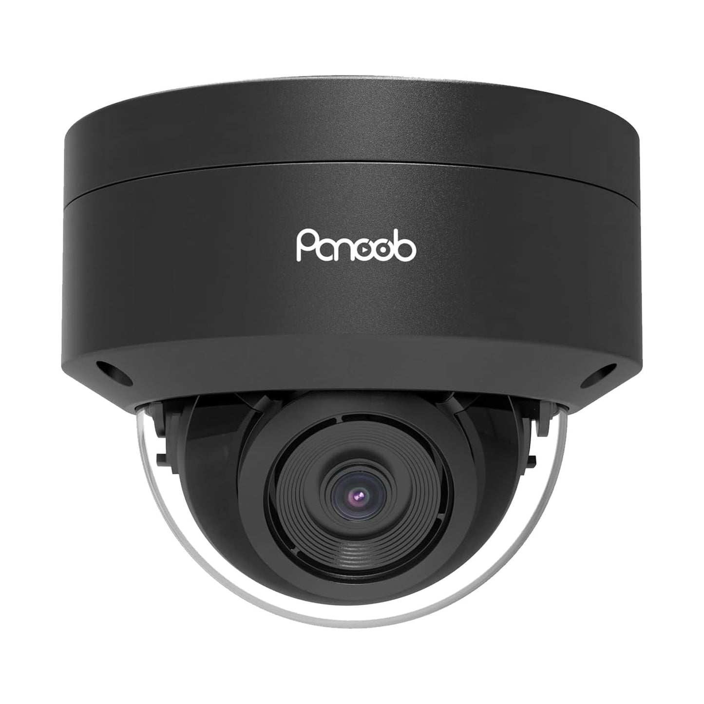 PANOOB 8MP PoE Vandal Dome Camera Outdoor Indoor with Mic, 4K H.265 IK10 Security IP Camera, Human Vehicle Detection, 100ft IR Night Vision, IP66 110°