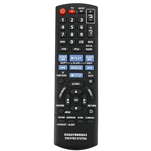 New N2QAYB000623 Replacement Remote Control fit for Panasonic DVD Home Theater Sound System SC-XH150 SCXH150 SA-XH150 SAXH150