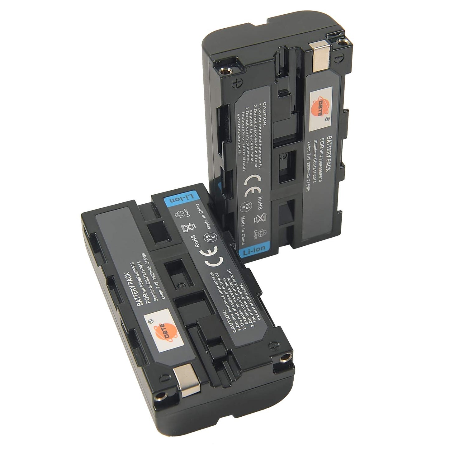 DSTE Replacement for 2X NP-F550 Battery + Rapid Dual Battery Charger with Micro USB Cable Compatible Sony CCD-RV100 Camera CN-160 CN-216 CN-304 YN 300